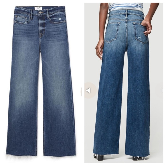 FRAME Denim, Heritage Le California Raw Edge, Coldwater Wash, Size 26 EUC - Picture 2 of 15